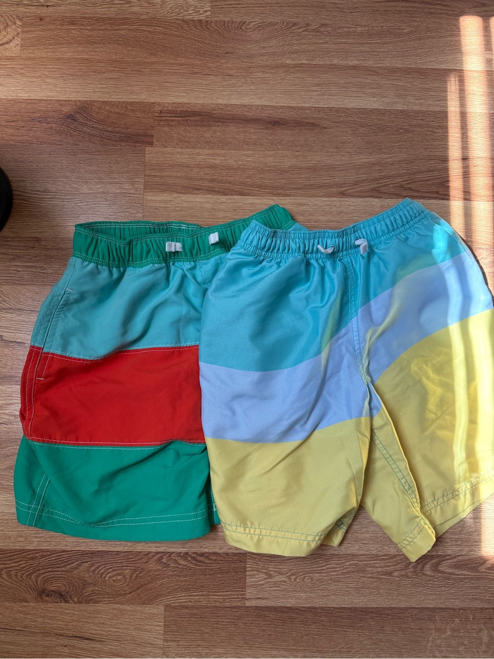 TWO pairs of Boys' Swim Shorts - Colorblock